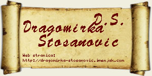 Dragomirka Stošanović vizit kartica